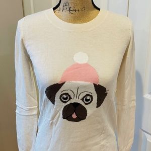 New with Tags! Winter Pup Sweater (Cream, Size XS)